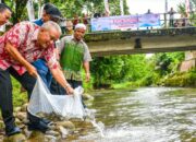 PT Semen Padang Luncurkan Revitalisasi Ikan Gariang Langka di Tarantang