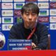 Shin Tae-yong saat press conference usai laga melawan China. (dok. PSSI)