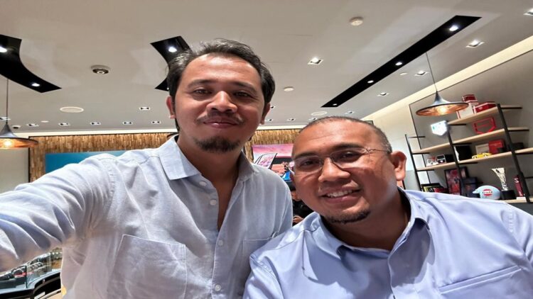 Ketua DPD Gerindra Sumbar Andre Rosiade Bersama calon wali kota Bukittinggi Erman Safar. (Foto: Dok. Istimewa)