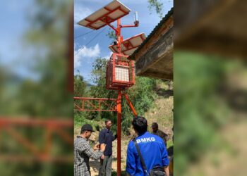 BNPB Uji Coba Alat Peringatan Dini Bencana Banjir Bandang Marapi