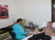 Meriahkan Hari Jadi Humas Polri ke-73, Polres Pariaman Gelar Donor Darah