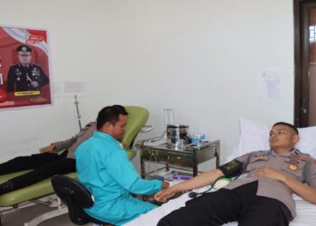 Meriahkan Hari Jadi Humas Polri ke-73, Polres Pariaman Gelar Donor Darah