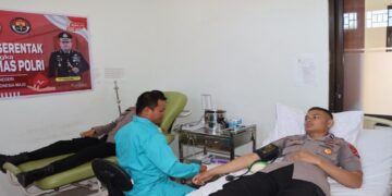 Meriahkan Hari Jadi Humas Polri ke-73, Polres Pariaman Gelar Donor Darah