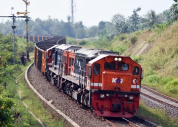 Kereta pengangkut angkutan barang. (dok. PT. KAI)