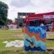 lomba mural di areal Pekan Kebudayaan Daerah 2024 di UPTD Taman Budaya Sumbar. (dok. istimewa)