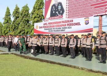 Polres Pasbar Sebar 335 Personel di 894 TPS saat Pilkada 2024