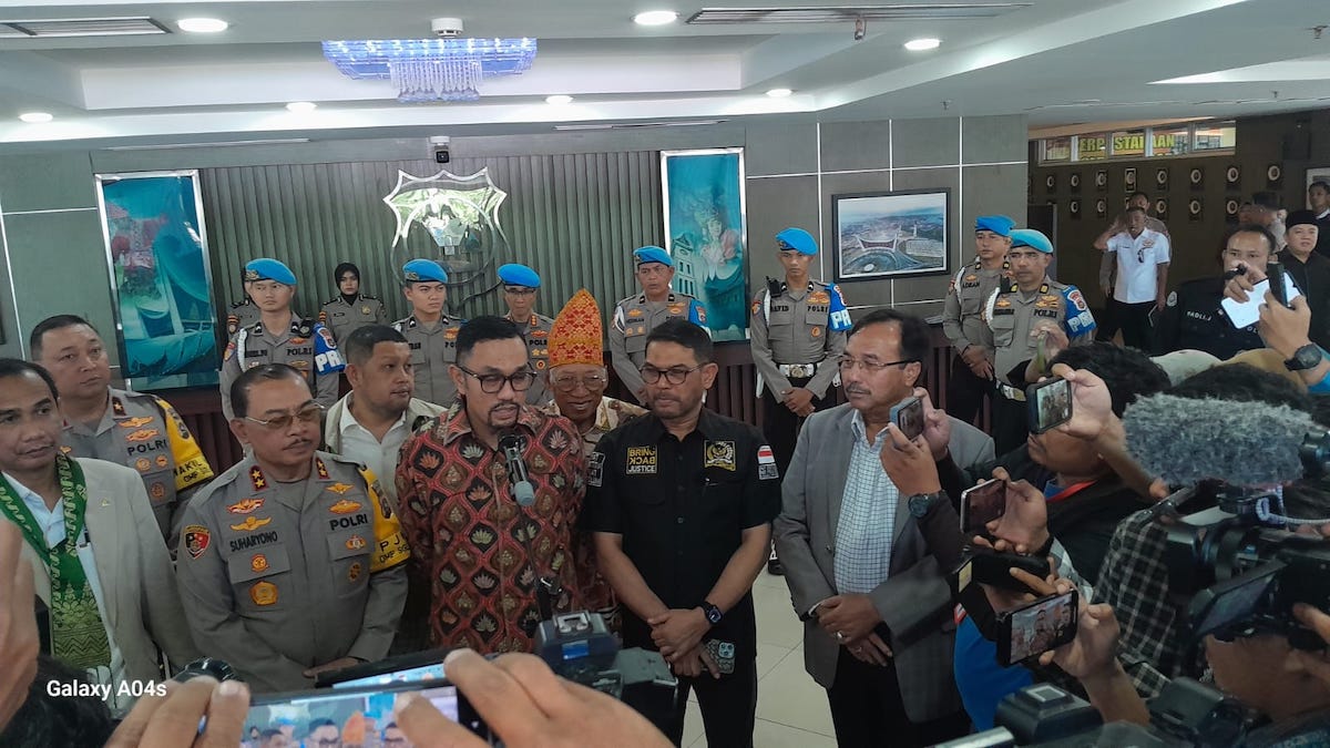 Kunjungan Komisi III DPR RI ke Polda Sumbar terkait kasus penembakan polisi dan tambang ilegal. (dok. istimewa)