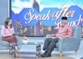Gubernur Mahyeldi Mengajak Masyarakat Kembali Rajut Kebersamaan 2 Mahyeldi di acara talk show speak after lunch. (dok. adpsb)