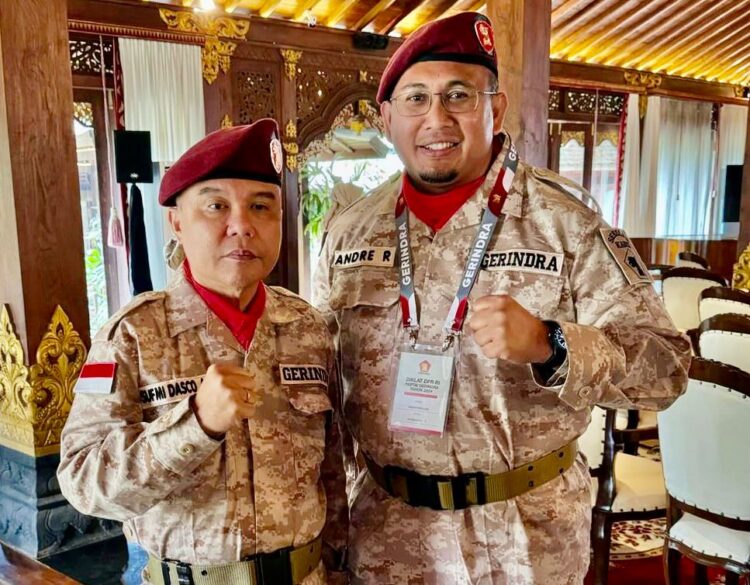 Anggota DPR RI asal Sumatra Barat (Sumbar) Andre Rosiade bersama Wakil Ketua DPR Sufmi Dasco Ahmad. (Foto: Dok. Istimewa)