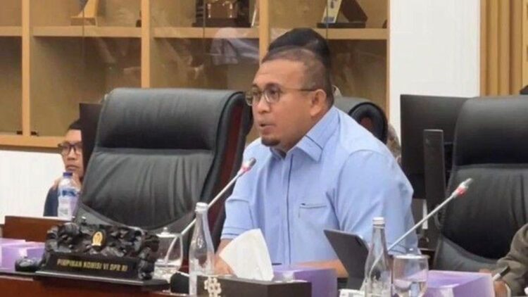 Kejar Target Pertumbuhan Ekonomi 8 Persen, Andre Rosiade Minta PP 47/2024 Diterapkan 2025 1 Wakil Ketua Komisi VI DPR RI H Andre Rosiade saat RDP Komisi VI DPR RI. (Foto: Dok. Tangkapan Layar)