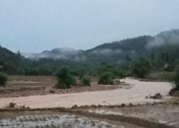 Banjir di Sijunjung. (dok. BNPB)