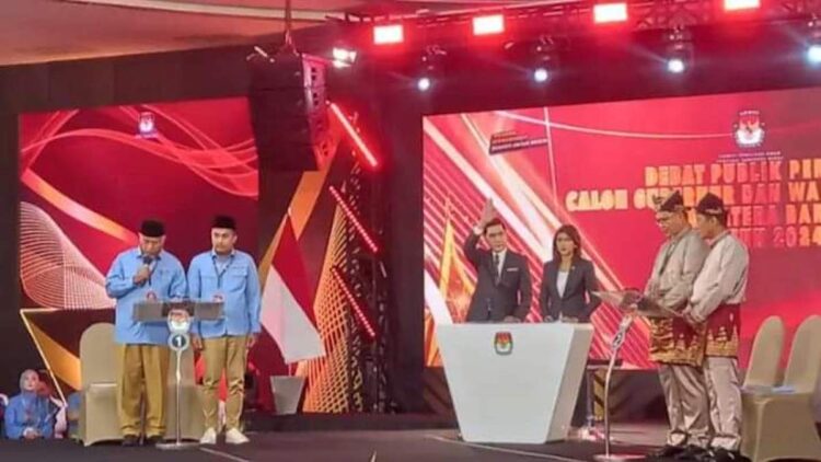 Debat Pilgub Sumbar 2024. (dok. istimewa)