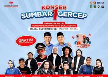 Konser Sumbar 1 Gercep Mahyeldi-Vasko Siap Hibur Masyarakat Solok
