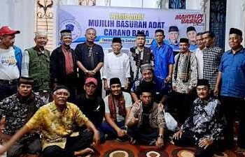 Vasko Ruseimy Hadiri Mujilih Adat Carano Basa Tapian Korong Gadang Pauh IX