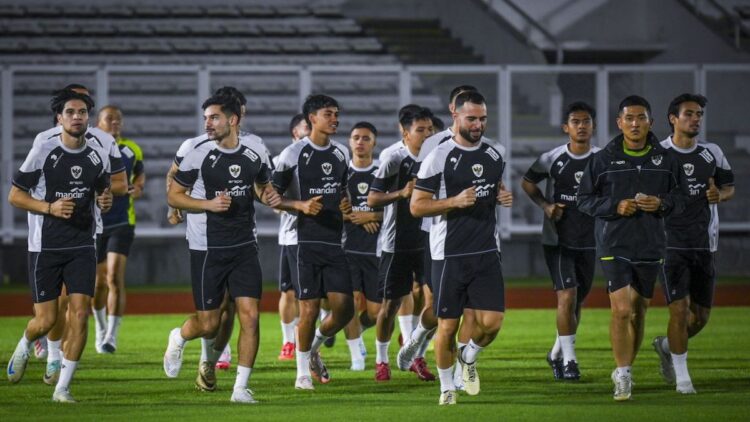 Ini Daftar Pemain Timnas Indonesia untuk Laga Melawan Jepang dan Arab Saudi 1 Latihan pemain Timnas Indonesia jelang laga melawan Jepang dan Arab Saudi. (dok. PSSI)