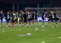 Latihan pemain Timnas Indonesia jelang lawan Jepang. (dok. bolaskor)