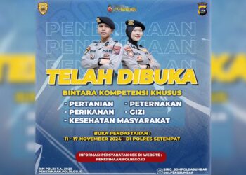 Rekrutmen Bintara Polri kompetensi khusus. (dok. istimewa)