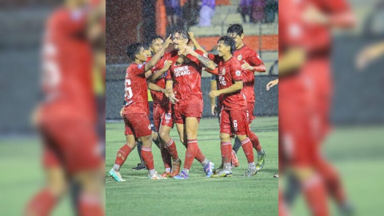 Internasional Friendly Match, Semen Padang FC Ditahan Imbang 2-2 oleh Polis Di Raja Malaysia FC 1 Selebrasi Tin Martic usai cetak gol kedua. (dok. MO SPFC)