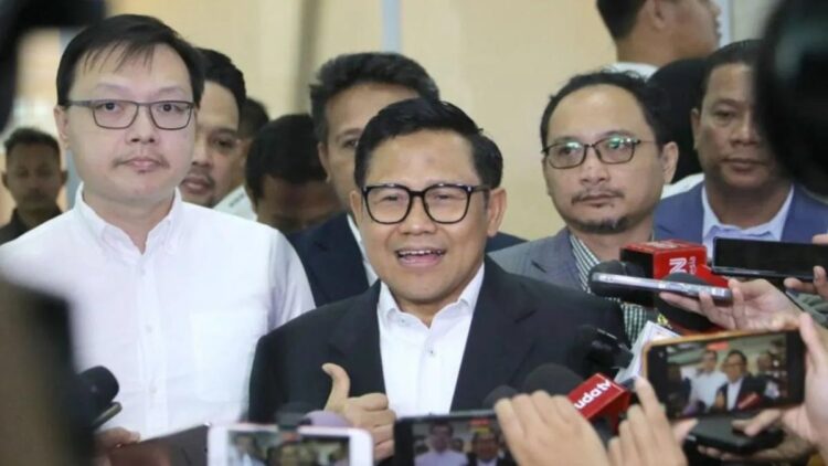 Menteri Koordinator Bidang Pemberdayaan Masyarakat (Menko PM) Muhaimin Iskandar usai mengikuti Rapat Kerja Bandan Anggaran di Jakarta, Senin (2/12/2024). (ANTARA/HO-Humas Kemenko PM)