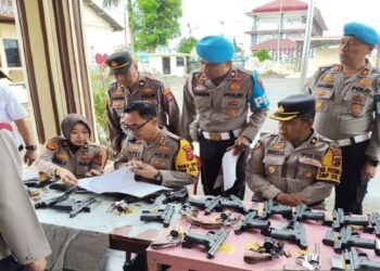 Pastikan Senjata Api Digunakan sesuai Aturan, Polresta Bukittinggi Gelar Pemeriksaan