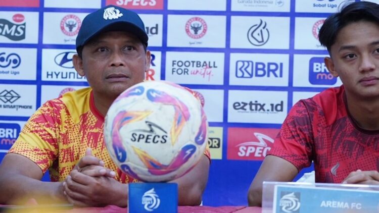 Prematch press conference laga Semen Padang FC vs Arema FC. (dok. LIB)