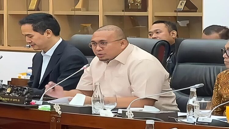 Andre Rosiade Minta PLN Segera Sosialisasi Proyek PLTS di Danau Singkarak 1 Wakil Ketua Komisi VI DPR Andre Rosiade saat RDP dengan PLN. (Foto: Tangkapan layar)