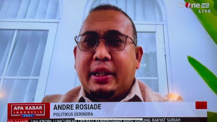 Wakil Ketua Komisi VI DPR-RI Andre Rosiade di program Apa Kabar Indonesia Pagi di TVOne dengan tema 'Prabowo Minta Kepala Daerah Dipilih DPRD'. (Foto: Tangkap layar)