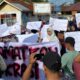 Aksi damai terkait dugaan politik uang di Payakumbuh. (dok. istimewa)