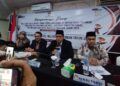 Konferensi pers KPU Pariaman terkait kemenangan Yota Balad di Pilkada 2024. (dok. Rudi Efendi/Radarsumbar)