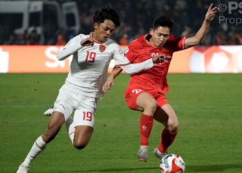 Vietnam kontra Indonesia dalam ASEAN Cup 2024. Pada laga kali ini, Timnas kalah tipis 1-0. (dok. PSSI)