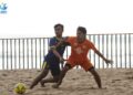 Putaran Nasional Piala Bola Pantai Indonesia Siap Digelar di Bali 5 Sepakbola pantai. (dok. ASPI)
