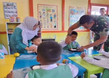 Kodim 0304/ Agam Uji Coba Makan Bergizi Gratis di TK Kartika Bukittinggi 9 Kodim 0304/ Agam Uji Coba Makan Bergizi Gratis di TK Kartika Bukittinggi