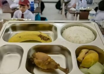 Salah satu menu makanan untuk Program Makan Bergizi Gratis (MBG) di sekolah dasar. Badan Gizi Nasional (BGN) menyampaikan penundaan MBG di Kota Bukittinggi dari rencana awak yang telah ditetapkan diselenggarakan pada Senin (13/1). (Antara/HO-Dokumen Pribadi)
