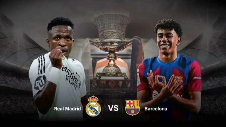 Barcelona Juara Piala Super Spanyol 2025 setelah Kalahkan Real Madrid 5-2 di El-Clasico 1 Prediksi Real Madrid vs Barcelona final Piala Super Spanyol 2025. (ANTARA/Khaerul)