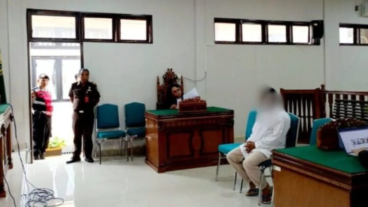 Sidang putusan terdakwa Narkotika ruang sidang Cakra Pengadilan Negeri Lubuk Sikaping sekira pukul 09.30 WIB, Senin 6 Januari 2025 kemarin.(ANTARA-HO-Kejari Pasaman)