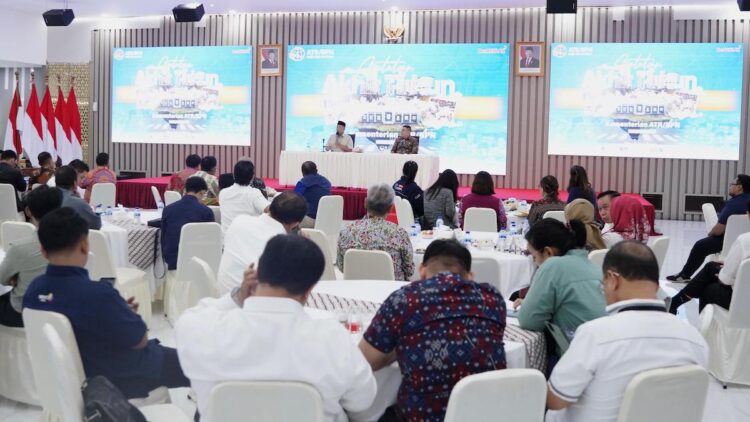 Menteri ATR/BPN saat pertemuan dengan media yang bertajuk Catatan Akhir Tahun Kementerian ATR:BPN di Aula Prona, Jakarta. (dok. ATR/BPN)