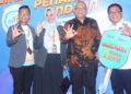 Pj Wako Padang dalam acara launching Ollin by Nagari dan penarikan undian Bank Nagari. (dok. Prokopim)
