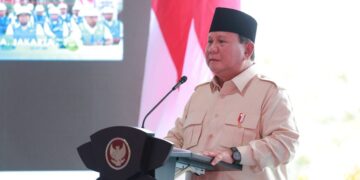 Prabowo Ucapkan Terima Kasih pada Kader Gerindra dalam Peringatan HUT Ke-17 Partai 8 Presiden Prabowo Subianto. (dok. PCO RI)