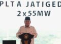 Presiden Prabowo resmikan sumber 37 energi baru, salah satunya peresmian PLTA Jatigede. (dok. PCO RI)