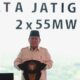 Presiden Prabowo resmikan sumber 37 energi baru, salah satunya peresmian PLTA Jatigede. (dok. PCO RI)