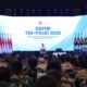 Presiden Prabowo saat memberikan sambutan di acara Rapim TNI Polri 2025. (dok. PCO RI)