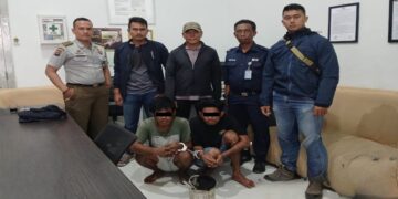 Petugas KAI Amankan 2 Pelaku Pencurian Rel Gongsol di Stasiun Bukitputus Padang
