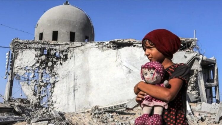 Kementerian Urusan Agama di Gaza mengumumkan bahwa Israel telah menghancurkan 79 persen masjid di Jalur Gaza selama perang genosida terhadap rakyat Palestina, Sabtu (5/10/2024). ANTARA/Anadolu/py/am.