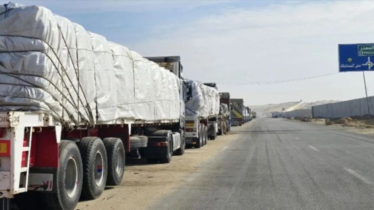 Pemerintah Inggris Umumkan Bantuan Kemanusiaan 17 Juta Poundsterling untuk Gaza 1 Ilustrasi bantuan kemanusiaan untuk warga Palestina di Jalur Gaza. /ANTARA/Anadolu/py