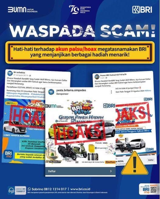Waspada Penipuan, Ini Cara Bedakan BRImo FSTVL yang Asli dan Palsu! 1 Waspada Penipuan, Ini Cara Bedakan BRImo FSTVL yang Asli dan Palsu!