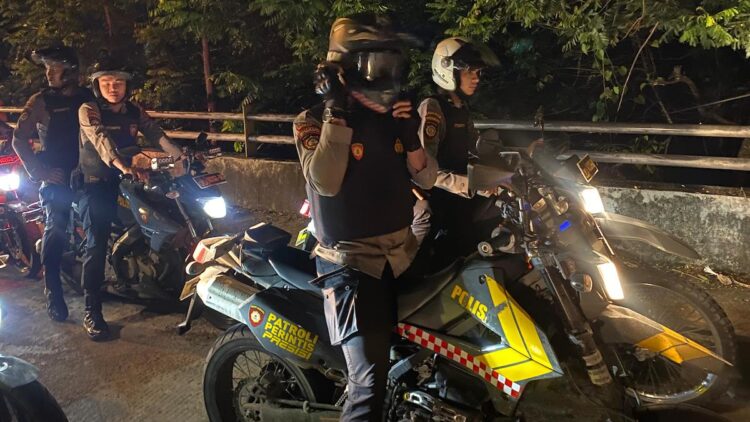 Tim patroli tawuran Polda Sumbar. (dok. Humas)