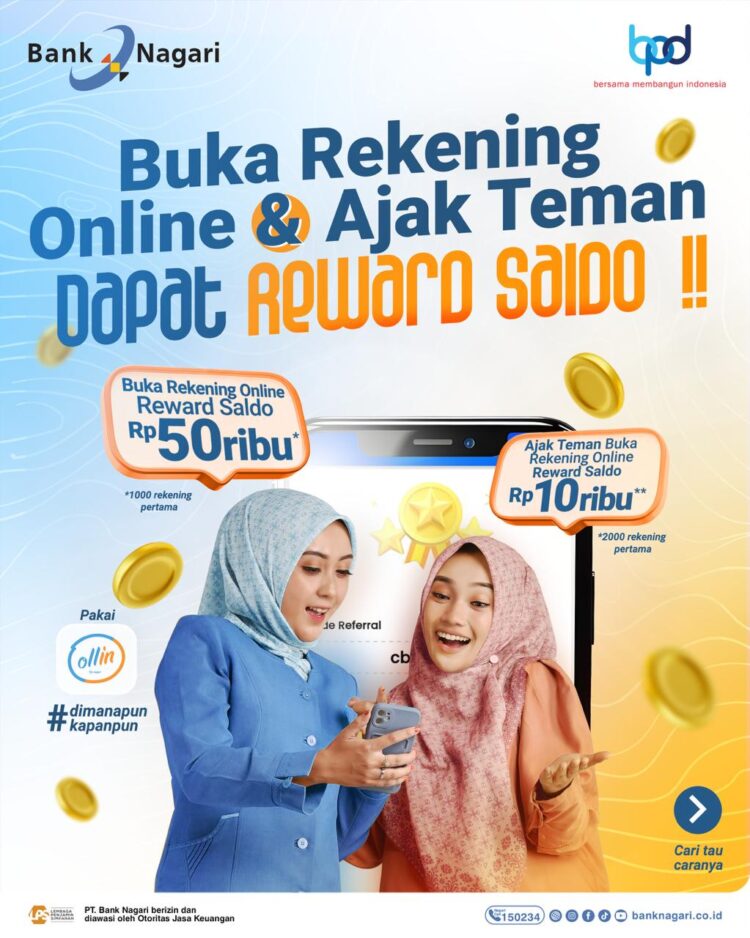 Buka Rekening Online di Aplikasi Ollin by Nagari Dapat Reward Saldo 1 Buka Rekening Online di Aplikasi Ollin by Nagari Dapat Reward Saldo