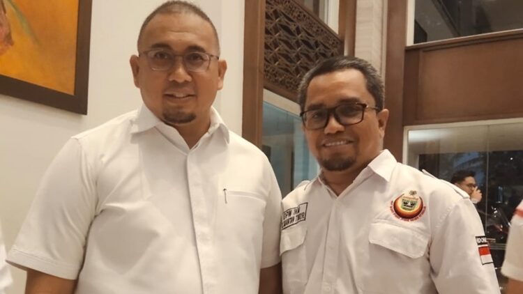 Ketua IKM Kaltim, Hendra Putra bersama calon Ketua Umum IKM, Andre Rosiade. (dok. pribadi)