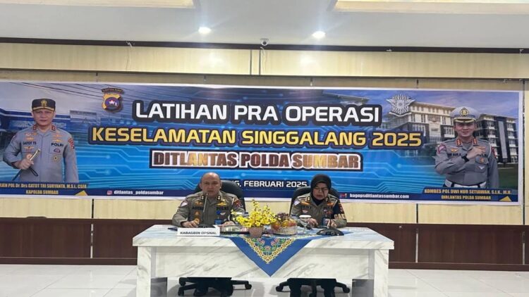 Polda Sumbar menyiapkan Operasi Keselamatan Lalu Lintas Bernama Operasi Singgalang 2025. (Foto: Dok. Ist)