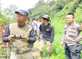 BKSDA Sumbar Gunakan Drone Thermal Pantau Beruang Madu di Permukiman Warga Agam
